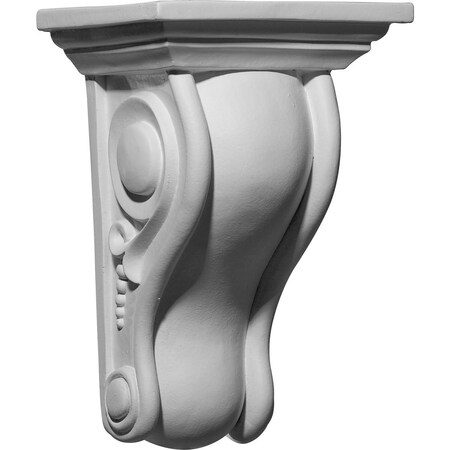 Ekena Millwork 6 5/8"W x 5 1/4"D x 10"H Holmdel Smooth Scroll Corbel COR06X05X10HO
